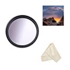 Kameralins graderat färgfilter 40,5 mm grått graderat filter för Sony Alpha A6600 A6500 A6400 A6300 A6100 A6000 A5100 A5000 med Sony E PZ 16-50 mm f/3,5-5,6 OSS-objektiv