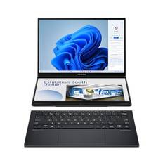 ASUS Zenbook Duo OLED Laptop | 14" 2,8k WQXGA+ 120Hz/0,2ms 16:10 OLED Display | Intel Core Ultra 9 185H | 32 GB RAM | 1 TB SSD | Intel Arc | Windows 11 | QWERTZ Tastatur | Inkwell Gray