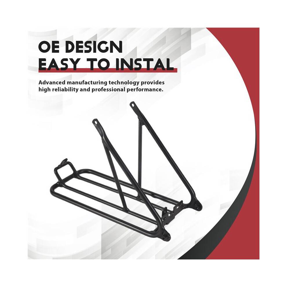 For Folding Bike Standard Rack for 3Sixty Standard Rear Rack Bicycle Shelf Accessories,Black