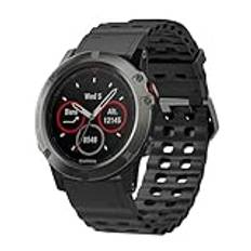 AISPORTS Kompatibel med Garmin Epix Pro Gen 2 51 mm rem silikon, 26 mm snabbpassande klockarmband mjukt sportarmband ersättningsrem för Garmin D2 Mach 1 Pro/D2 Delta PX/D2 Charlie/D2 Bravo