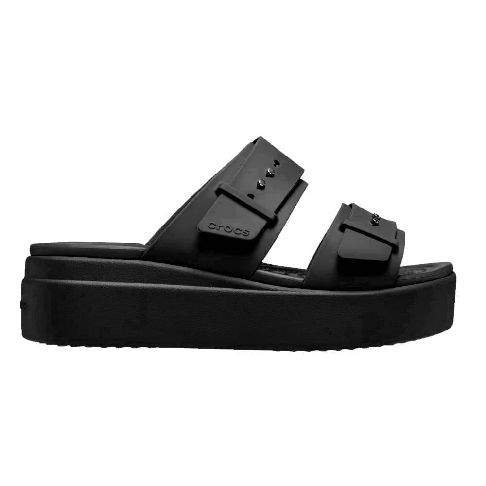 Crocs Brooklyn Buckle Low platåsandaler (unisex) - Black, 41/42