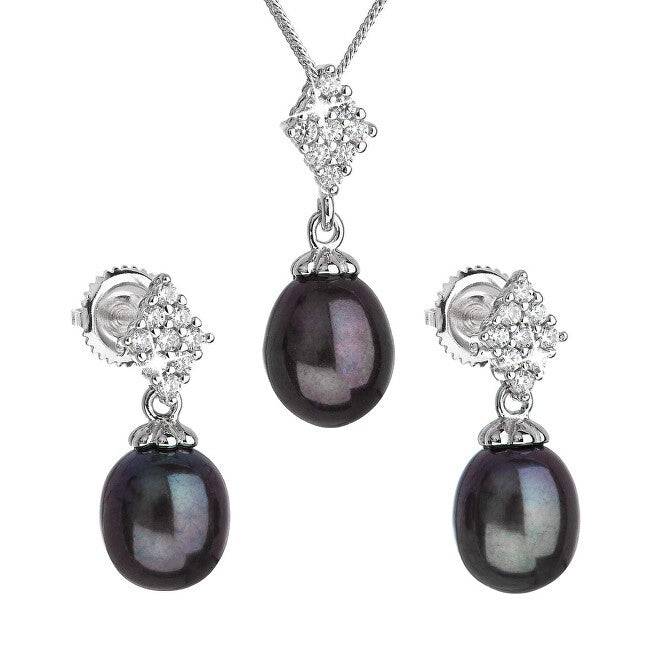 Evolution Group Set Di Perle Di Fiume In Argento Con Pavone Di Lusso 29018.3 (Orecchini, Catena, Pendente)