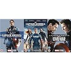 Captain America 3 Movies Collection DVD - Captain America - The First Avenger, The Winter Soldier, Civil Army DVD - Marvel Studios Captain America 3 Films Collection DVD