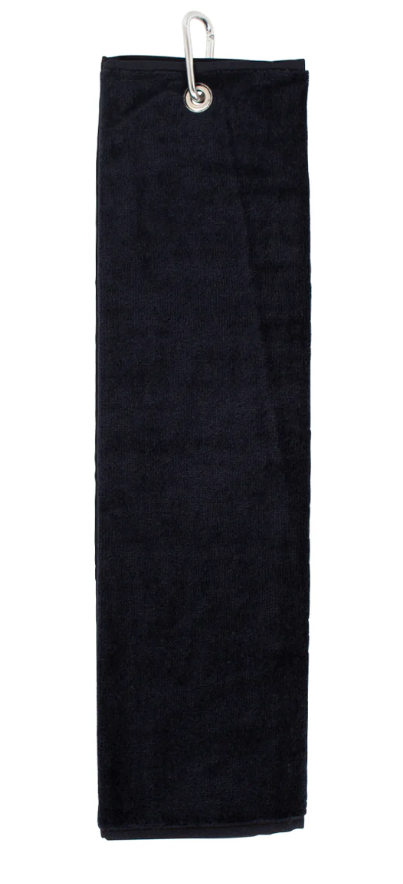 Tri-Fold Golfhåndklæde Black