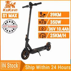 KuKirin S1 Max Elscooter | Räckvidd 39 km | 350W Motor | Hastighet 30 km/h | Stadskörning | Vuxna