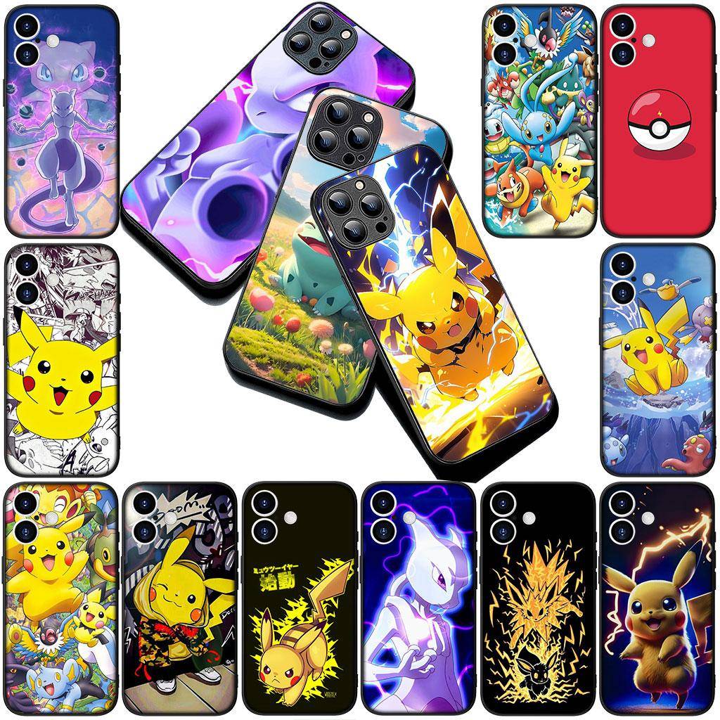 Mewtwo P-Pokemons Mew P-Pikachus Silikonfodral för Mobiltelefon till Xiaomi Poco C75 C65 C71 C85 X7 X6 M7 F7 F8 Ultra F6 Pro Mjukt Fodral