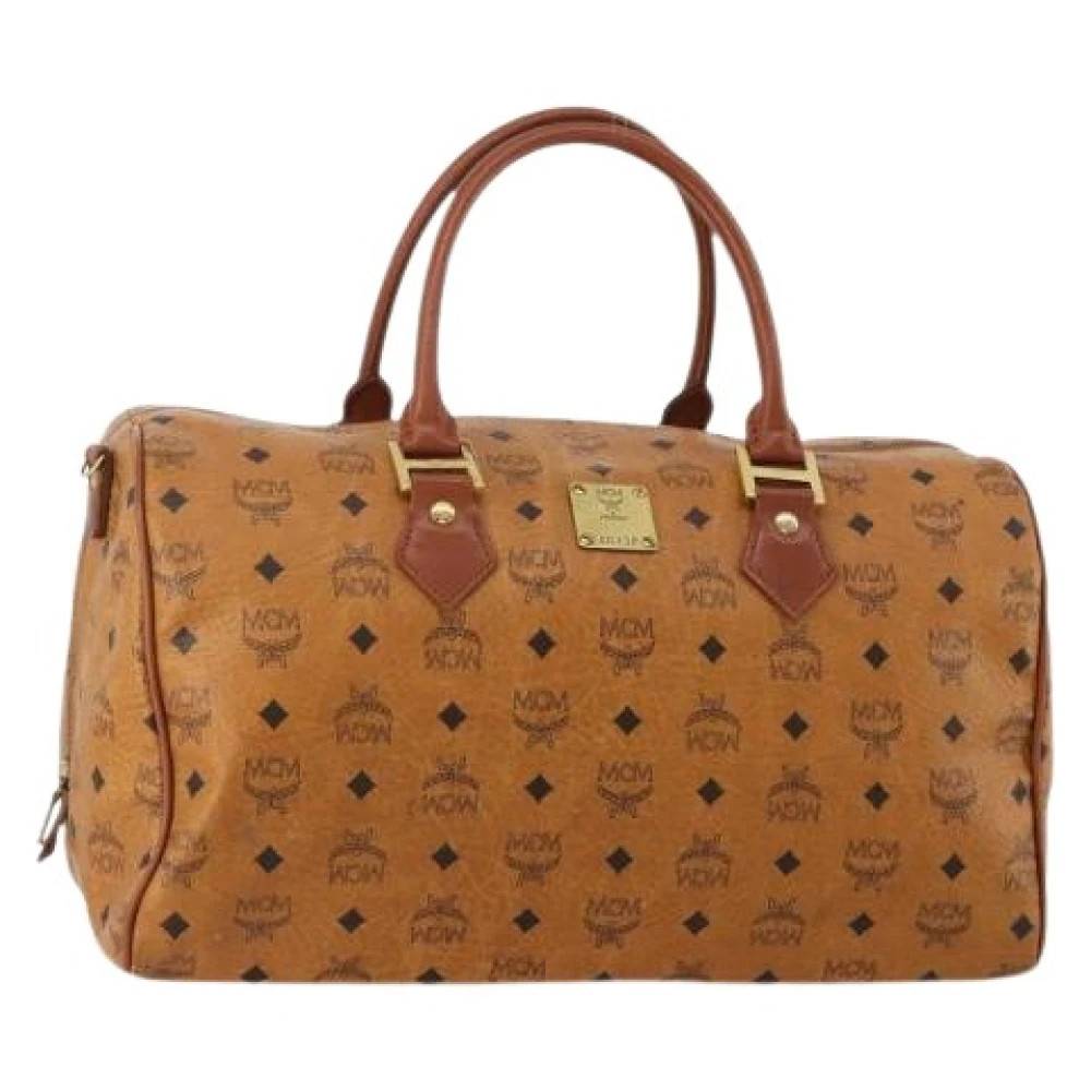 MCM Pre-owned Pre-owned Boston Bag - Vintage - Dame - Brun - ONE SIZE - Uld