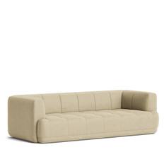 HAY Quilton Sofa - Linen Grid - Dark Beige