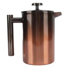 French Press Coffee Tea Maker with Filter Double Layer 304 Stainless Steel Gradient Ramp for 800ml L