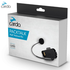 CARDO PACKTALK BLACK/BOLD LINE HALF HELMET KIT