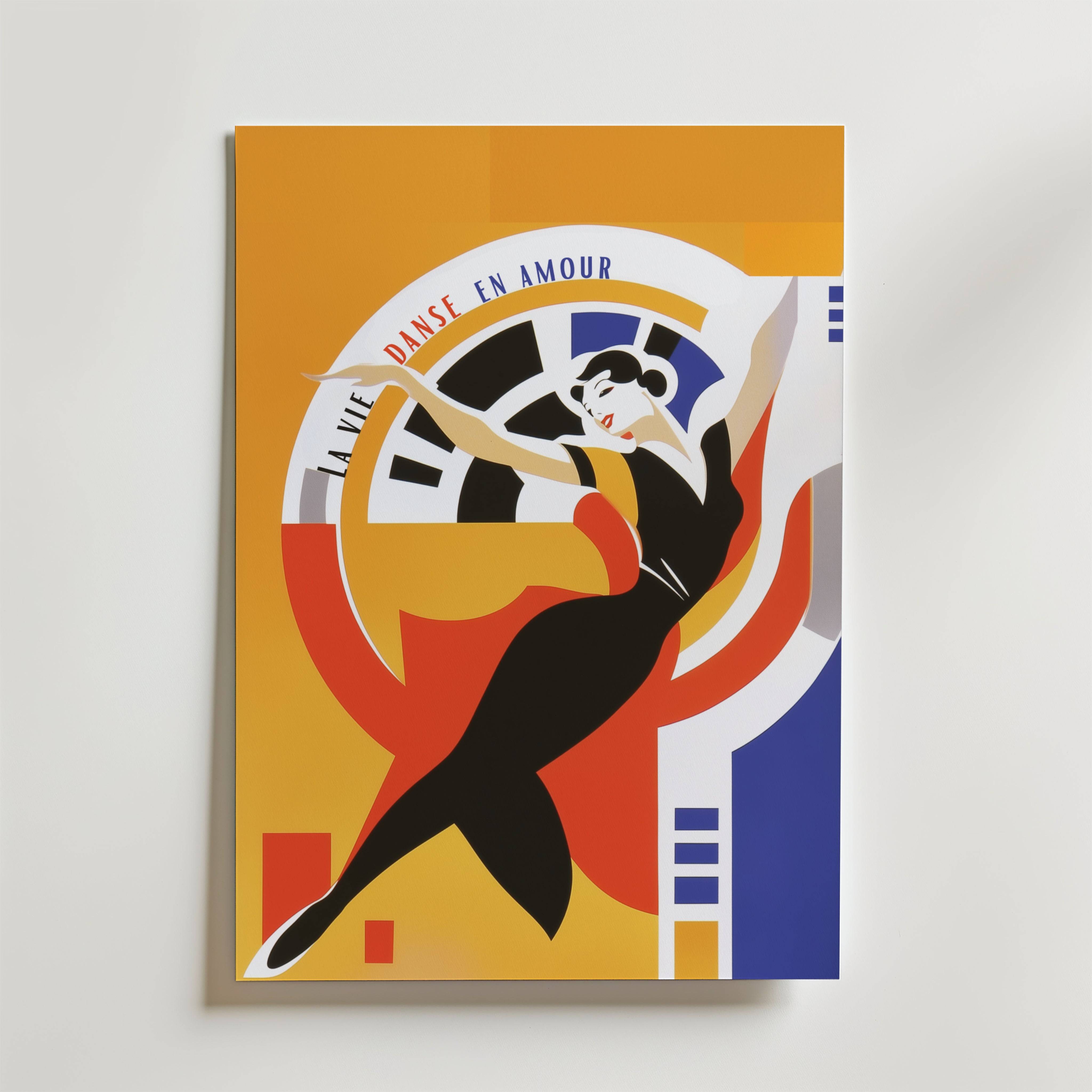 La Vie Danse En Amour Poster - Fine Art Poster 70x100 cm