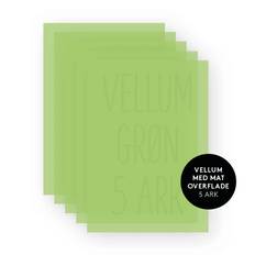 Three Scoops vellum – TSK0036 – “Grøn” (5 ark)