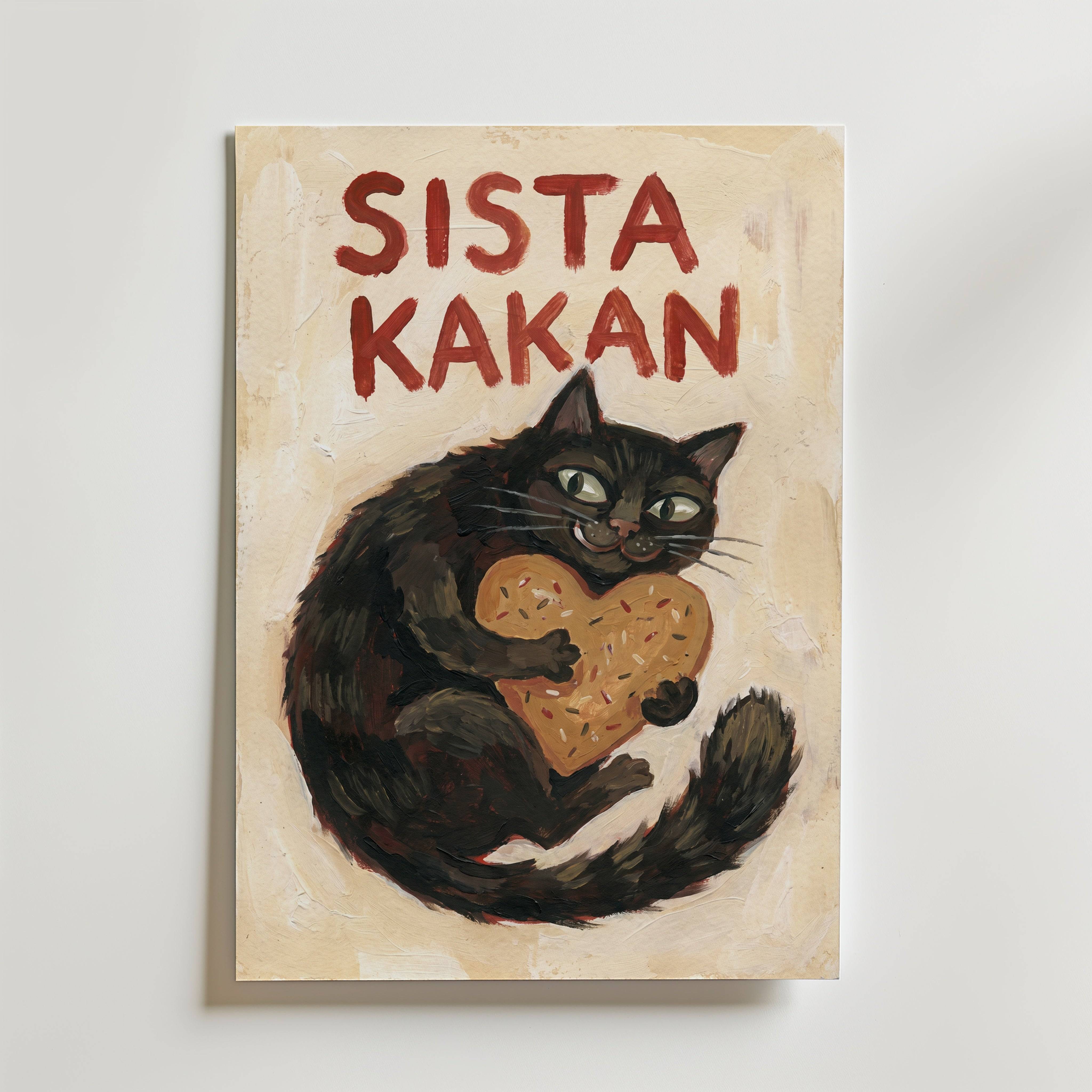 Sista Kakan Poster - Premium Canvas 30x40 cm Utan passepartout