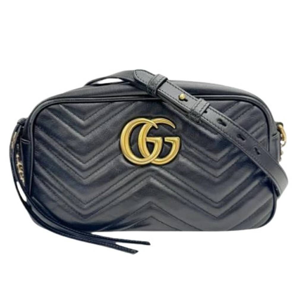 Gucci Vintage - Pre-owned GG Marmont Axelremsväska Vintage - Dam - ONE Size - Läder