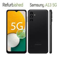 Renoverad Samsung Galaxy A13 5G A136B A136U 4GB RAM 64GB ROM 50MP Mobiltelefon A136U Simple Set svart