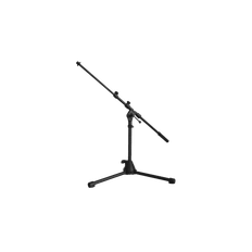 CAYMON CST259/B Microphone drum stand with extendable boom arm, adjustable from 500 to 900mm. Black version