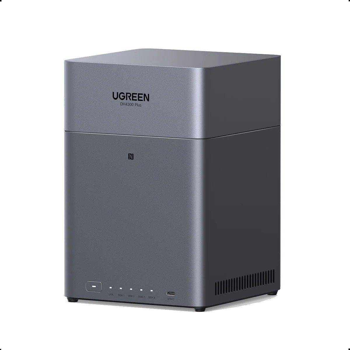 Ugreen Nasync Dh4300 Plus Grey Diskless Uk + Hdmi Cable (Nas) Network Attached Storage
