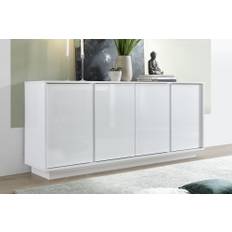 Sideboard Ghiaccio 180x43 cm - Vit Högglans & skänk LC Spa