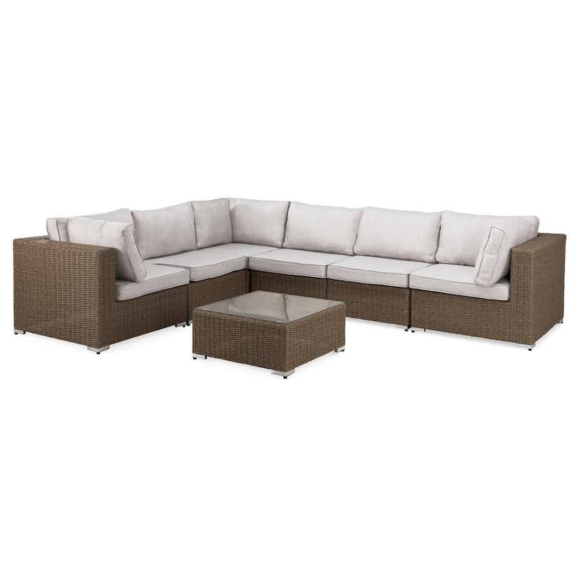 Loungegrupp deNoord Marcus 4 Brun Utomhus