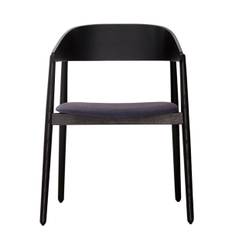Andersen Furniture AC2 stol - eg sort - sort læder
