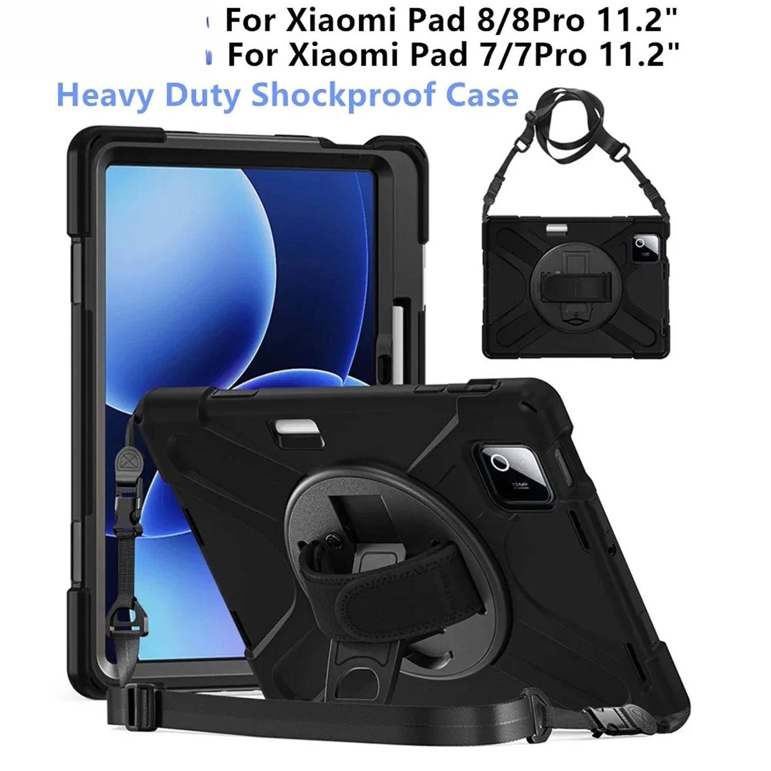 Kraftigt stöttåligt fodral för Xiaomi Pad 8/8 Pro MiPad 8 11.2  Surfplattafodral för Xiaomi Pad 7/7 Pro Mipad7 POCO Pad X1 11.2 Fodral blue