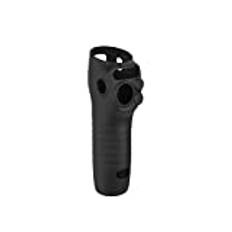 Handtagsfodral kompatibelt med DJI Osmo Mobile 6, skyddande silikonskyddsfodral mjukt anti-damm mobiltelefon PTZ-tillbehör handhållen smartphone gimbal stabilisator skal (svart)