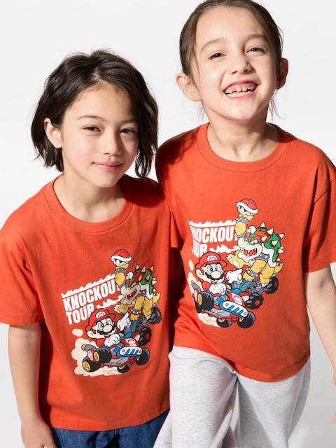 Uniqlo - Mario Kart World Ut Graphic T-shirt - Orange - 7-8 Years (130cm)