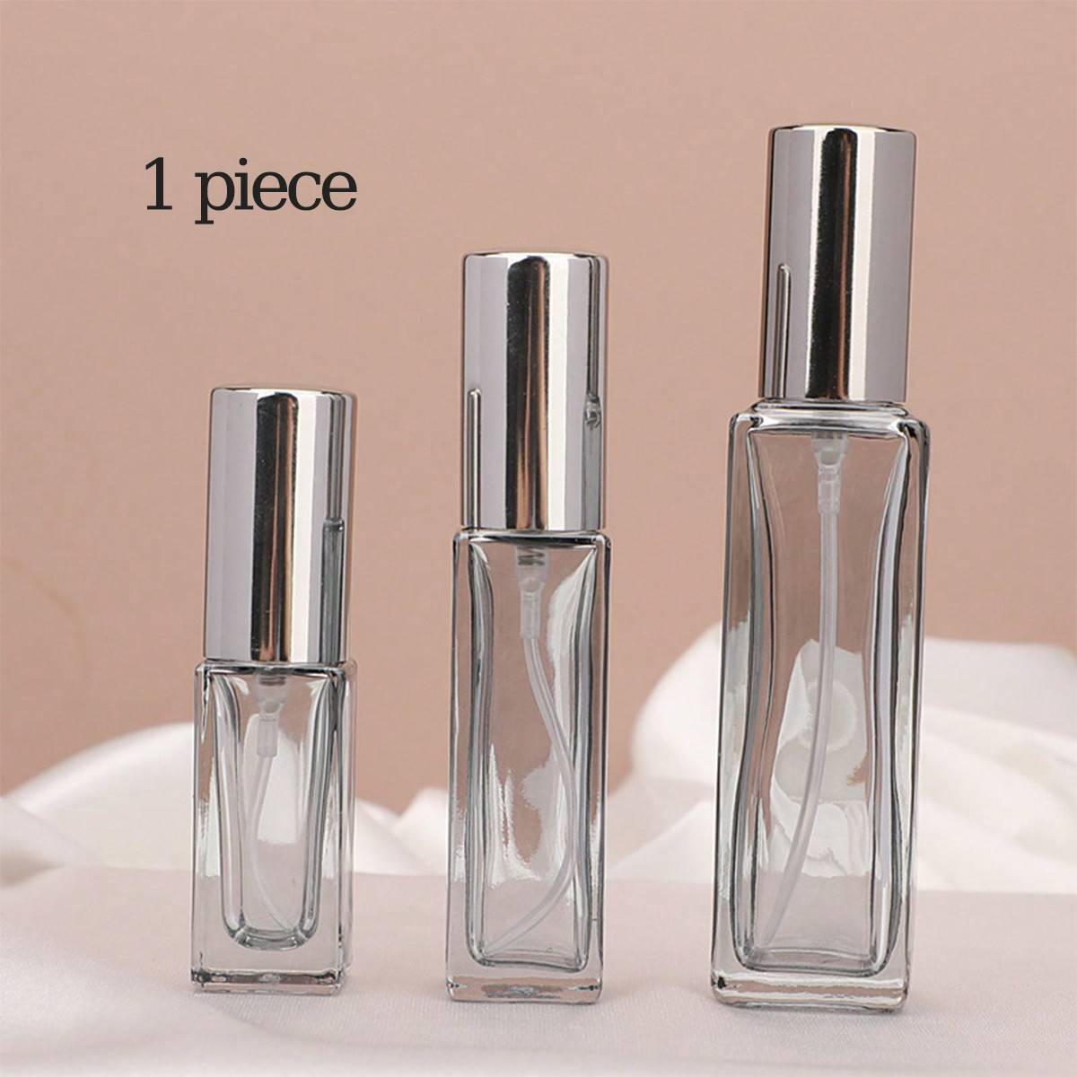 1 st tom glasflaska för parfymspray 5 ml/10 ml/20 ml, påfyllbar reseparfymatomizer, kosmetikprovflaska, reseförvaringsflaska, viktig reseaccessoar, se - Genomskinlig (5 ml,10 ml,20 ml)