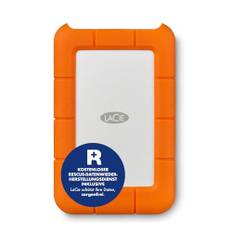 LaCie Rugged Mini 1TB tragbare externe Festplatte, 2.5 Zoll, PC & Mac, inkl. USB-C w/o USB-A Kabel, inkl. Data Rescue Service, Modellnr.: LAC301558