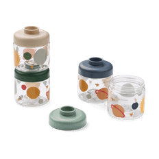 Liewood Dominique barnmatsburkar 100 ml 4-pack Universe-Classic navy - Blå