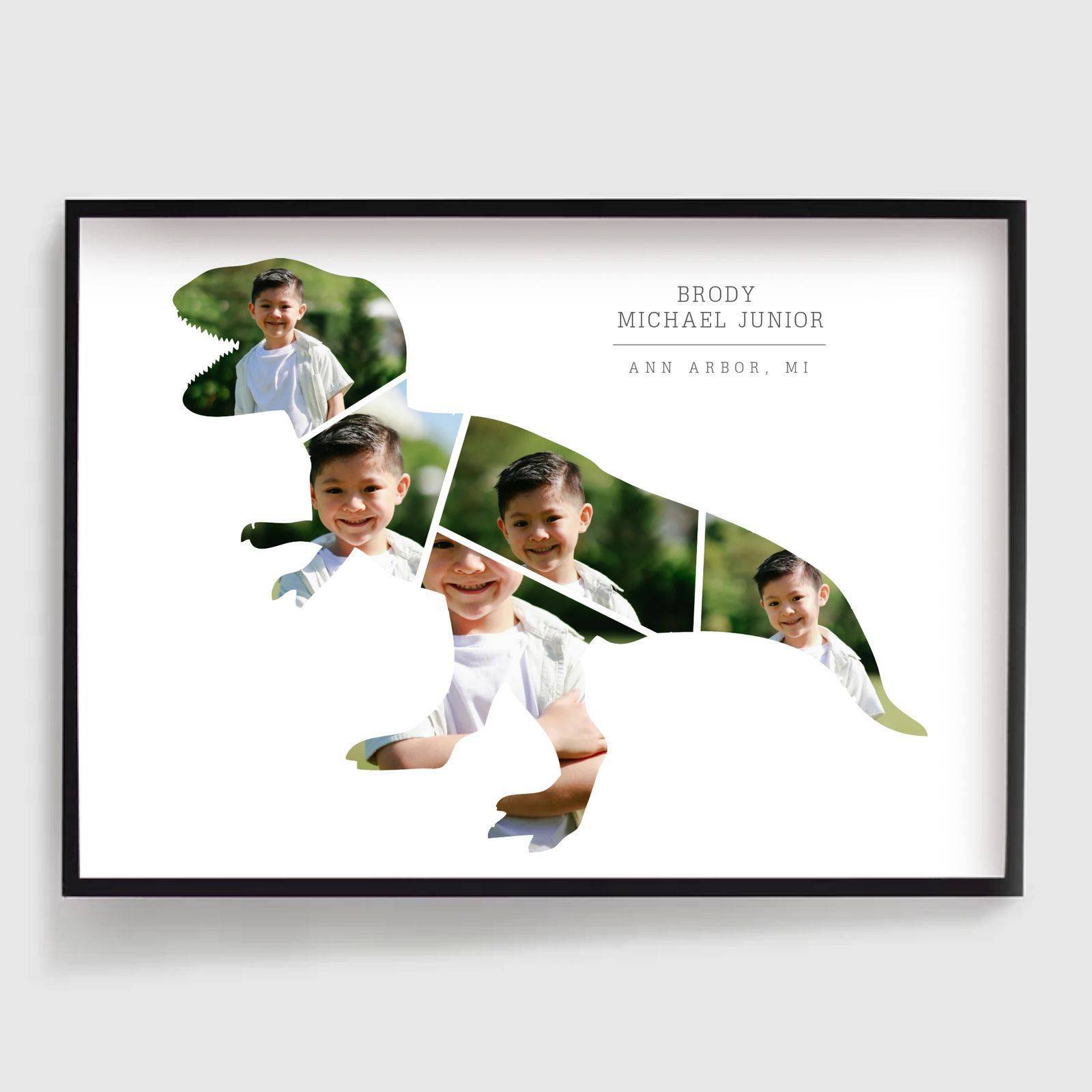 Personlig Poster - Dinosaurieform - 5 Foton