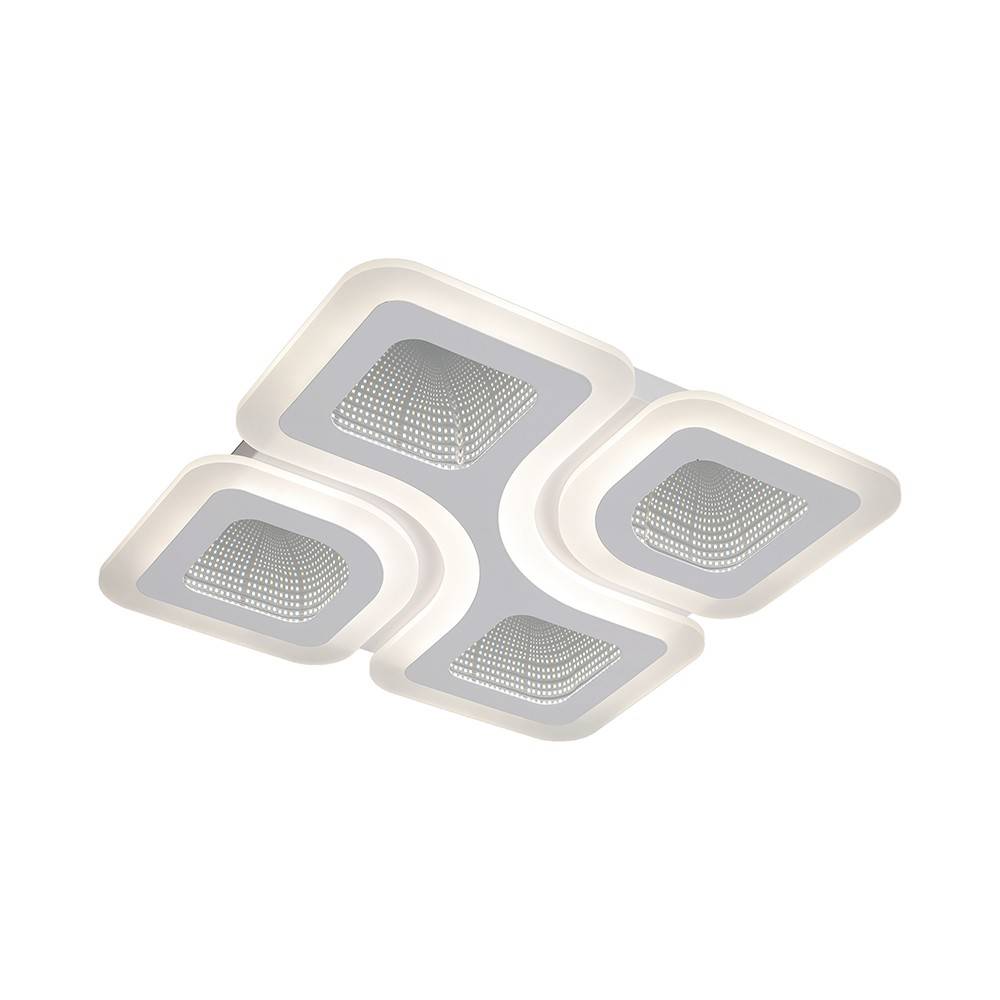 70W LED taklampa dimbar - CCT 3-i-1, vit, inkl. fjärrkontroll, dekorativ taklampa - Kulör : 3-i-1