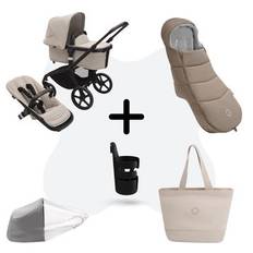 Bugaboo Fox5 Essential Bundle Black - Desert Taupe