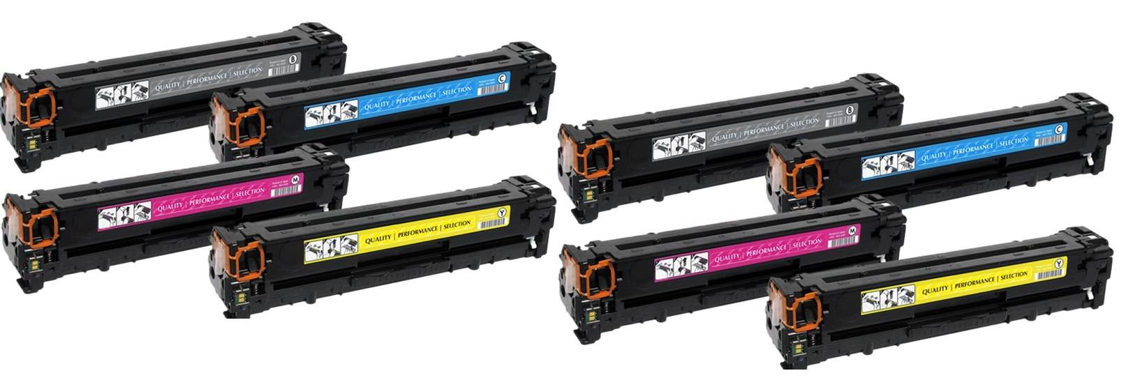 HP 201X Dubbelt Set (CF400X + CF401X + CF402X + CF403X) 19400 sidor. Kompatibla (ej HP original) tonerkassetter. 201A, CF400A, CF401A, CF402A, CF403A. Fri Frakt!