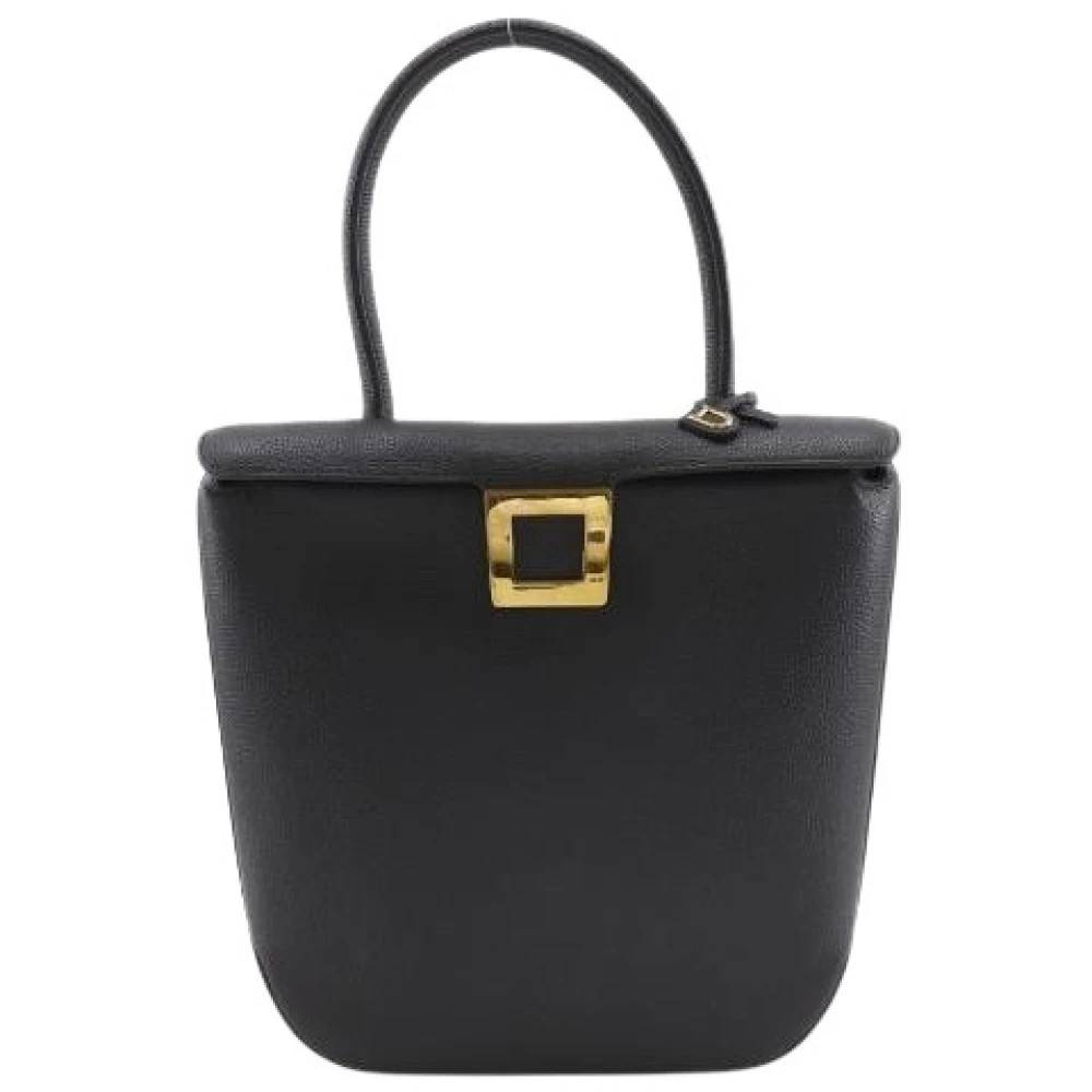 Delvaux Pre-owned Pre-owned Læderhåndtaske - Vintage - Dame - Sort - ONE SIZE - Læder