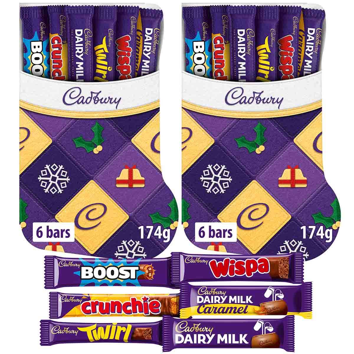 Cadbury Dairy Milk Christmas Stocking Selection Box 174g (Bundle of 2)
