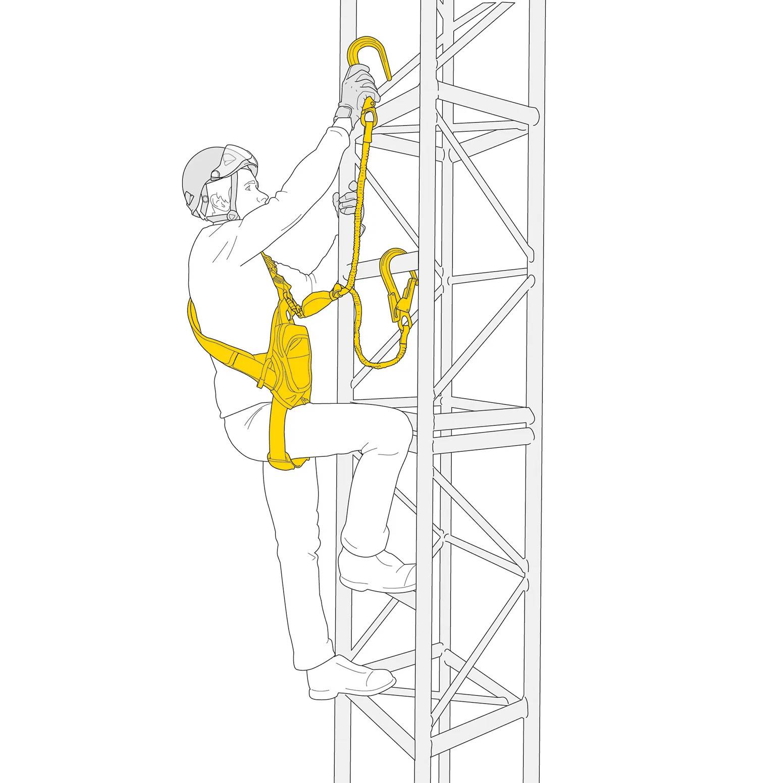 Petzl Fallskyddskit Absorbica-y, Strl 2