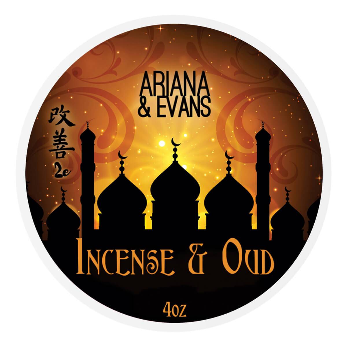 Ariana & Evans Barbersæbe, Incense & Oud, 118 ml.
