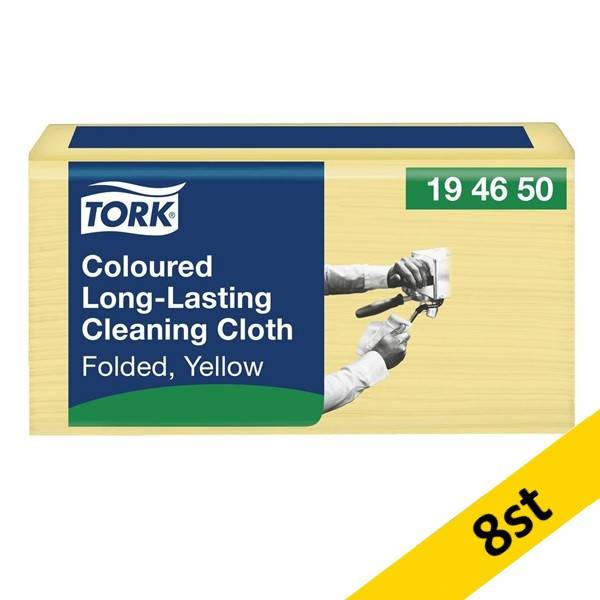 Torkduk 40/fp | Tork Pre W8 | slitstark | gul | 8st