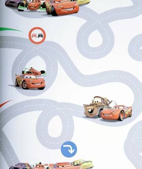 Cars racerbane tapet Disney børnetapet 725994