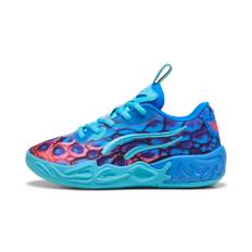Puma MB.04 Lo Alien Skins Basketball Shoes Kids, Blue, Size 31, Shoes - Green Glare - 31