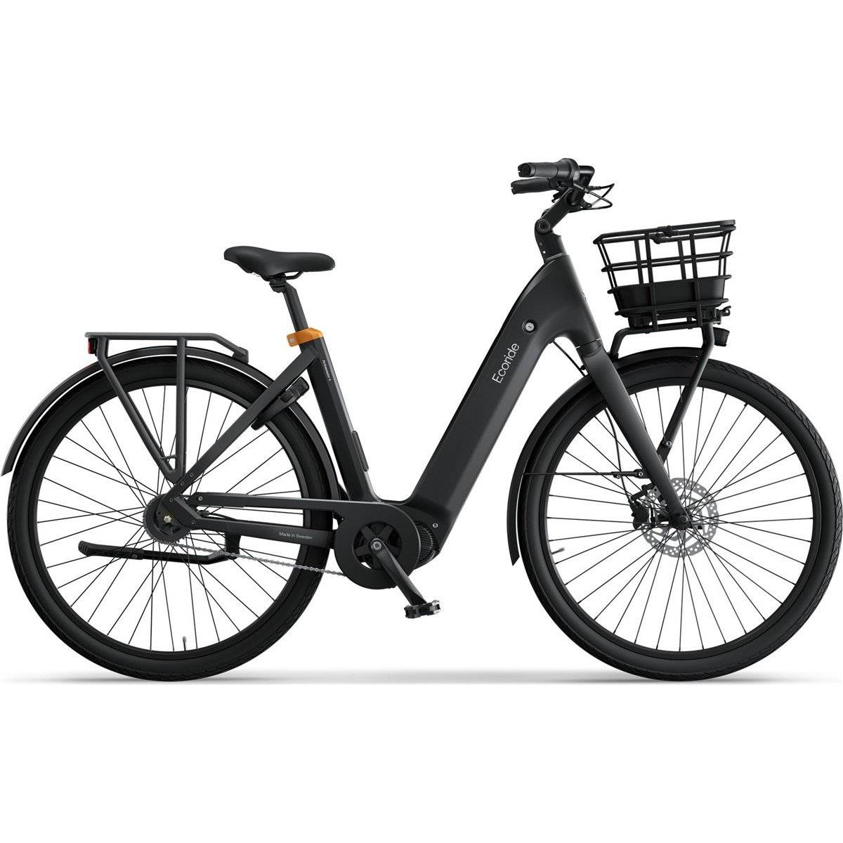 Elcykel Ecoride Ambassador 4 Mittmotor Fotbroms Black s 2025