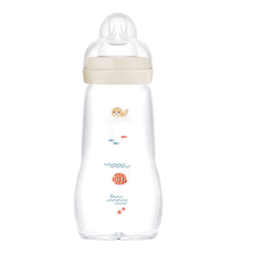 MAM Feel Good Glasflaska 260 ml 1p Neutral - Beige/Sand