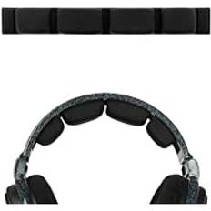 GEEKRIA Tygpannbandsdyna kompatibel med Sennheiser HD600, HD580, HD650, HD660 S hörlursersättning pannband/pannbandskudde/ersättningsdyna reparationsdelar (svart)