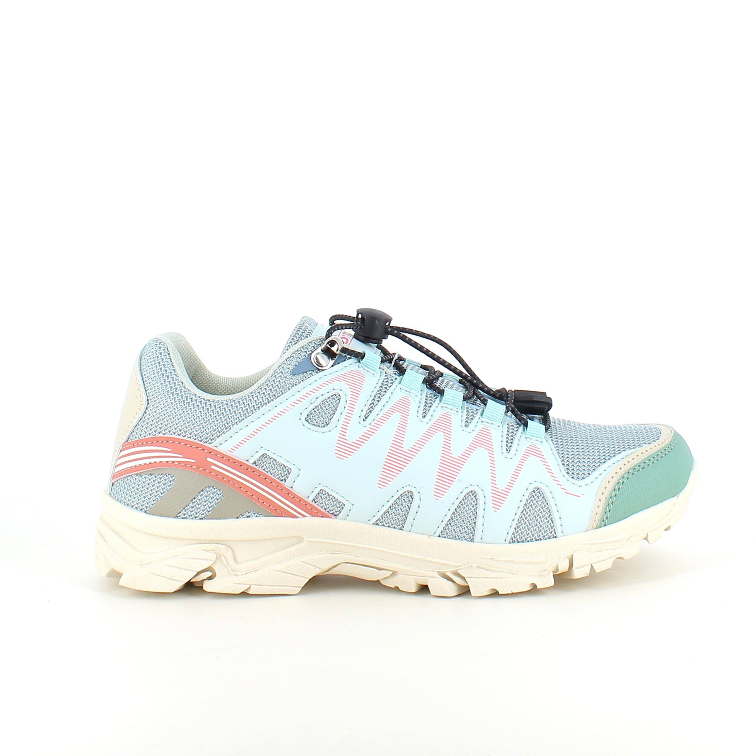 Flexibla blå sneakers med elastiska skosnören. - 37