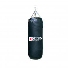 boxing bag With fill - Nippon Sport - 'Junior Club' - Black - 14kg - 70cm