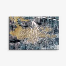 Abstrakt Guldblad Canvas