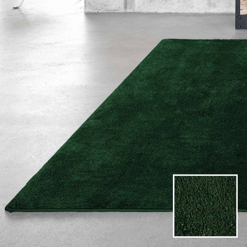 Epoca Moss tæppe 170x230cm med høj luv grøn