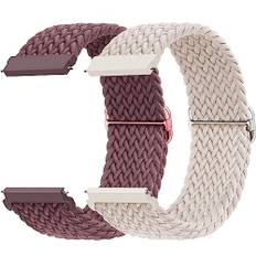 20mm Armband für Samsung Galaxy Watch 7/6/5/4/FE 40mm 44mm/Watch 4/6 Classic 47mm 43mm 46mm 42mm/5 Pro 45mm/3 41mm/Active 2,2ST Geflochtenes Nylon Uhrenarmband für Garmin Vivoactive 5/3/Venu 2 Plus