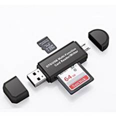 Ilepo 2 in 1 usb c kortläsare typ c otg flash-enhet kortläsare adapter usb 2.0 tf/ mirco sd smart minneskortläsare hub pc